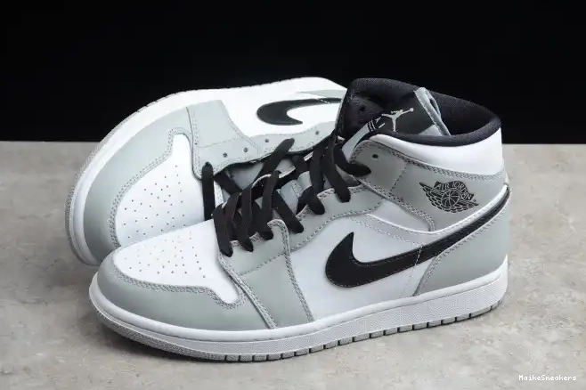 MaikeSneakers AIR 1 Jordan Grey Smoke Mid 554724-092 Light 0517
